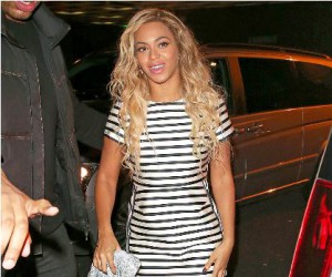 Beyonce à Londres avec Topshop